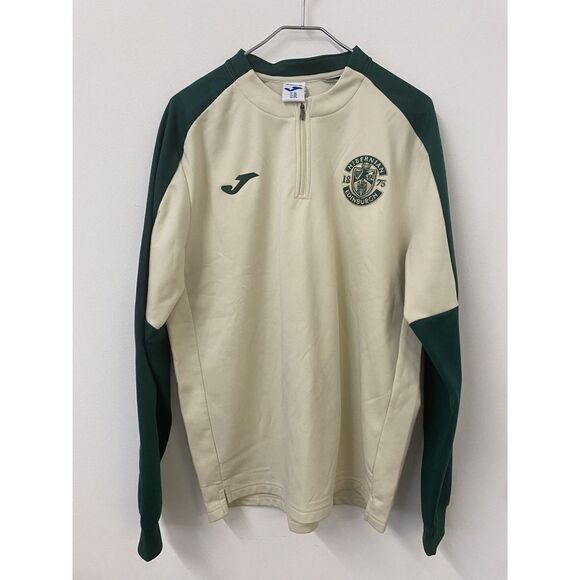Mens Joma Sweatshirt 1/4 Zip Hibernian FC Soccer Club Edinburgh Scotland XL HTF - Picture 1 of 11
